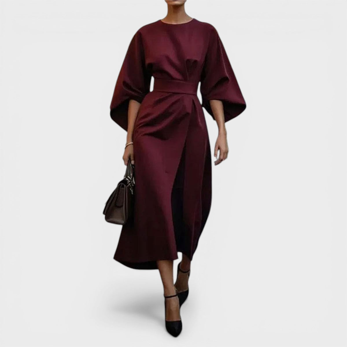 Elsa™ | Robe Maxi Satin Élégante