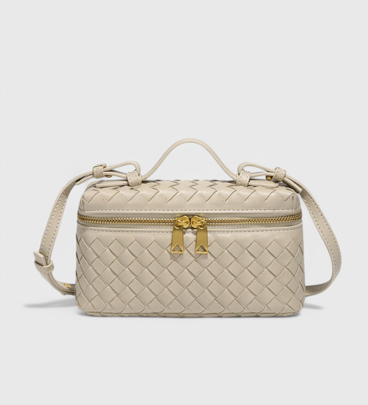 Sac Mini Milla Tissé avec Accessoires Dorés
