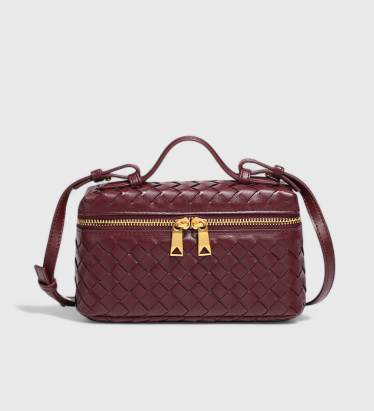Sac Mini Milla Tissé avec Accessoires Dorés