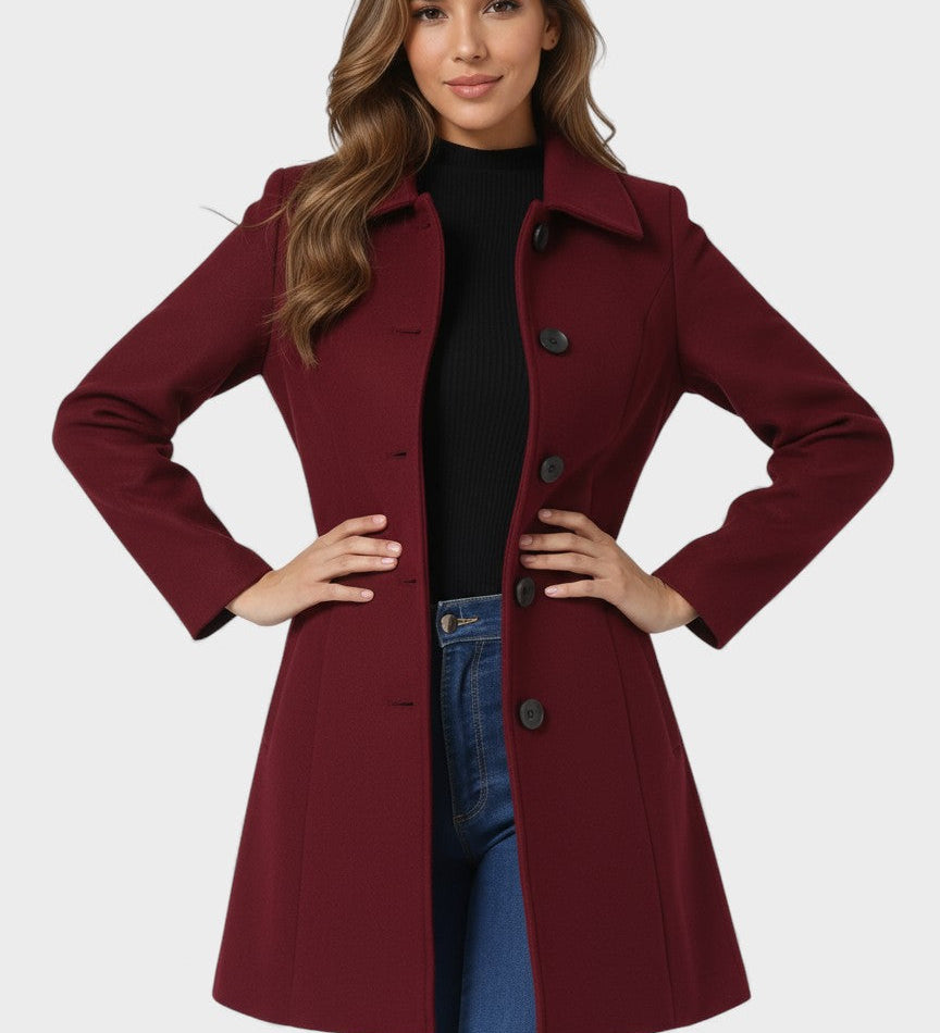 Raquel™ | Trench d'hiver avec boutons simples