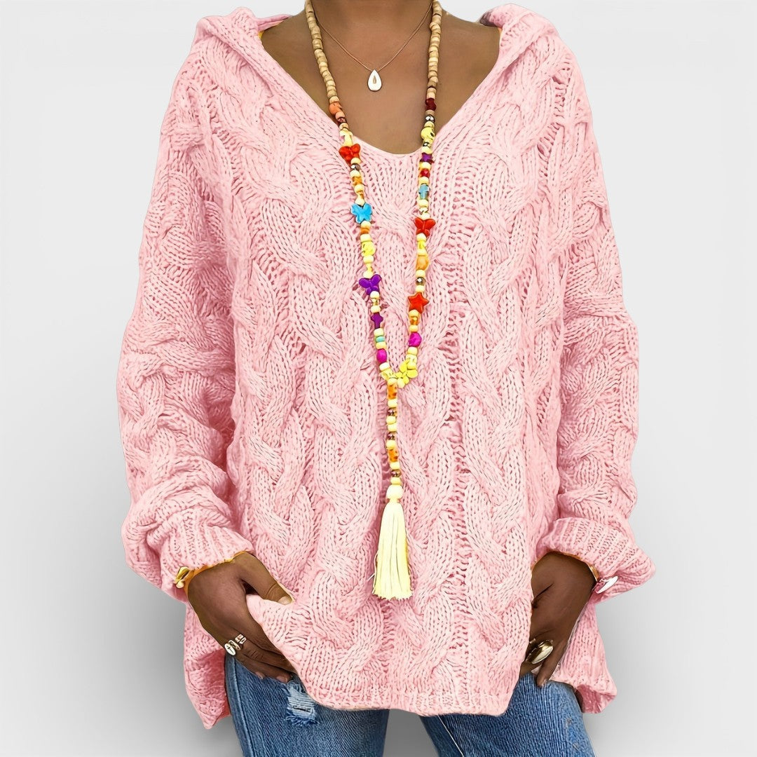 Pilar™ | Pull à capuche en tricot épais