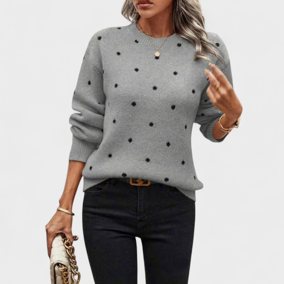 Carolina™ | Pull en tricot à pois
