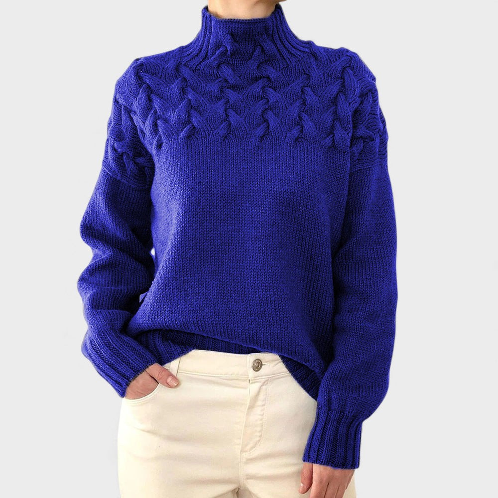 Nora™ | Pull en Tricot Chaud avec Col Haut