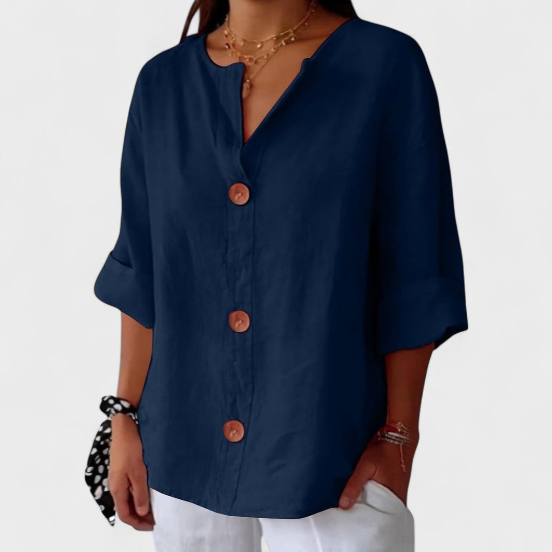 Alejandra™ | Blouse en Lin Décontractée