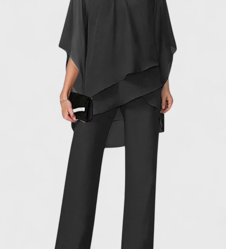 Ensemble Kitty Deux-Pièces avec Design Off-Shoulder