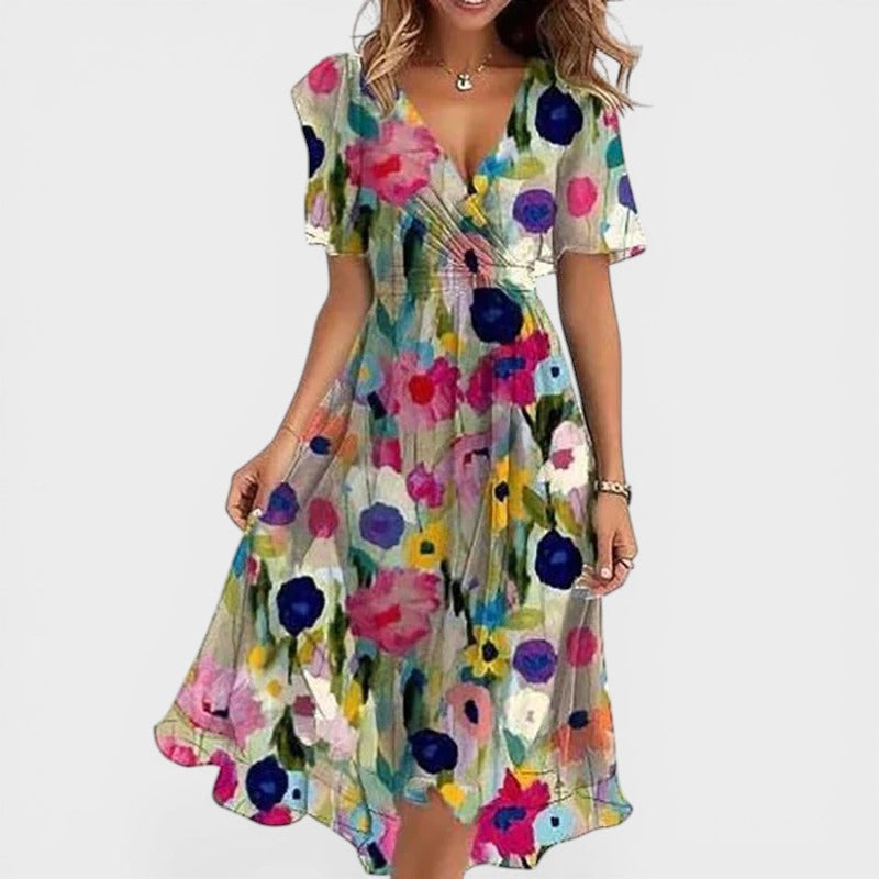Nadia™ | Robe Élégante et Colorée