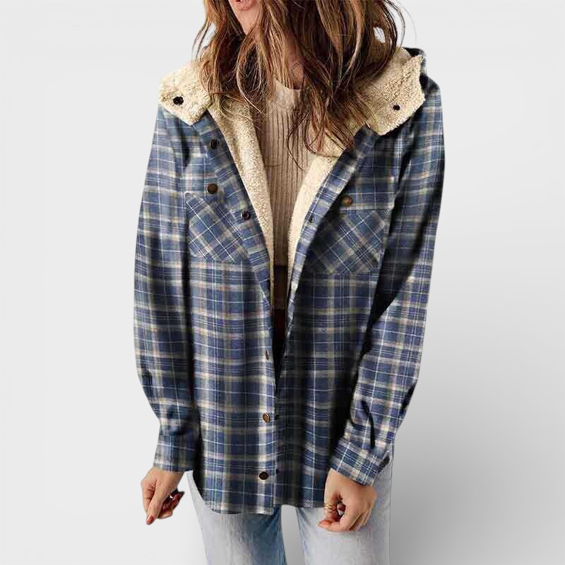 Claudia™ | Veste à Capuche à Carreaux