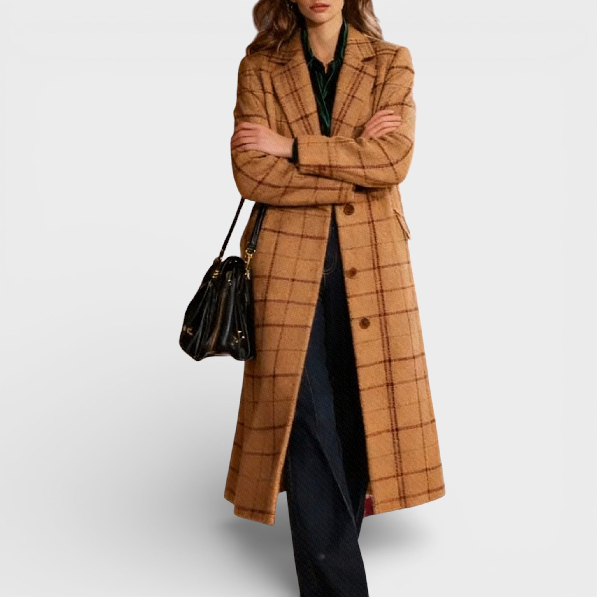 Benita™ | Manteau à carreaux classique