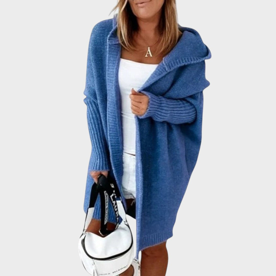 Marcela™ | Cardigan Tricoté à Capuche Oversize