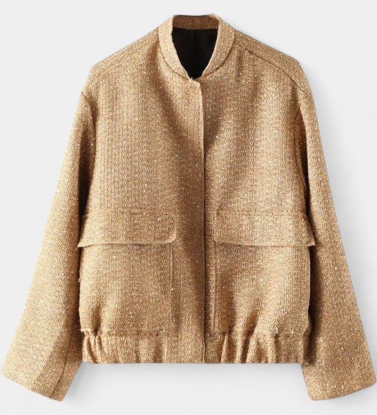 Veste d'Hiver Texturée Alvera avec Poches