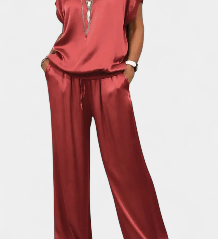 Ensemble Printemps Blasa en Deux Pièces avec Style Sophistiqué