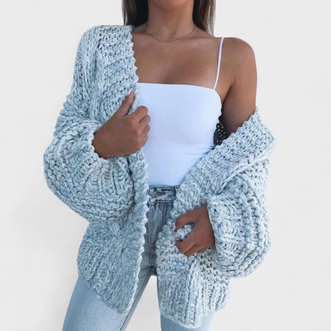 Francisca™ | Cardigan Relaxed en Tricot Épais