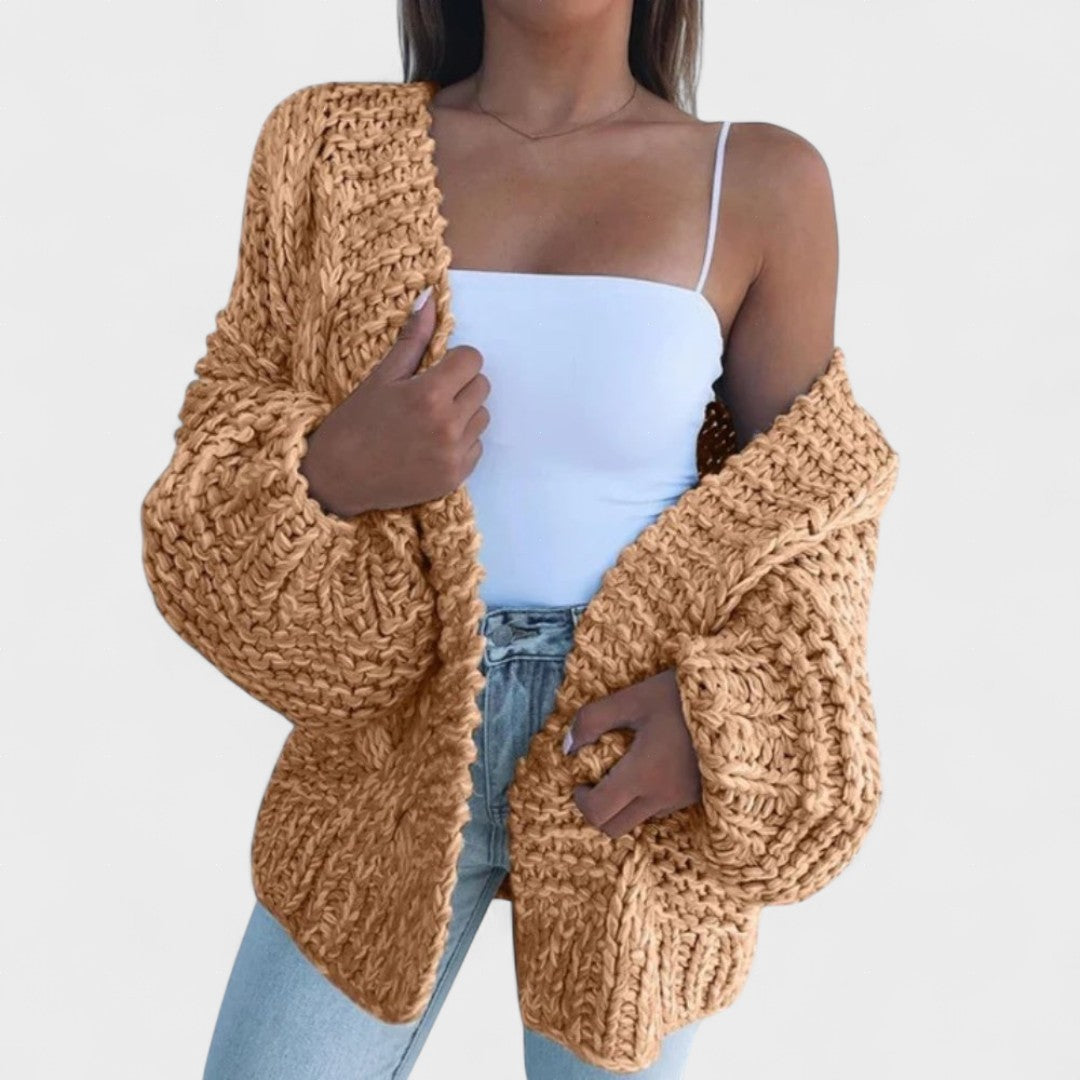 Francisca™ | Cardigan Relaxed en Tricot Épais