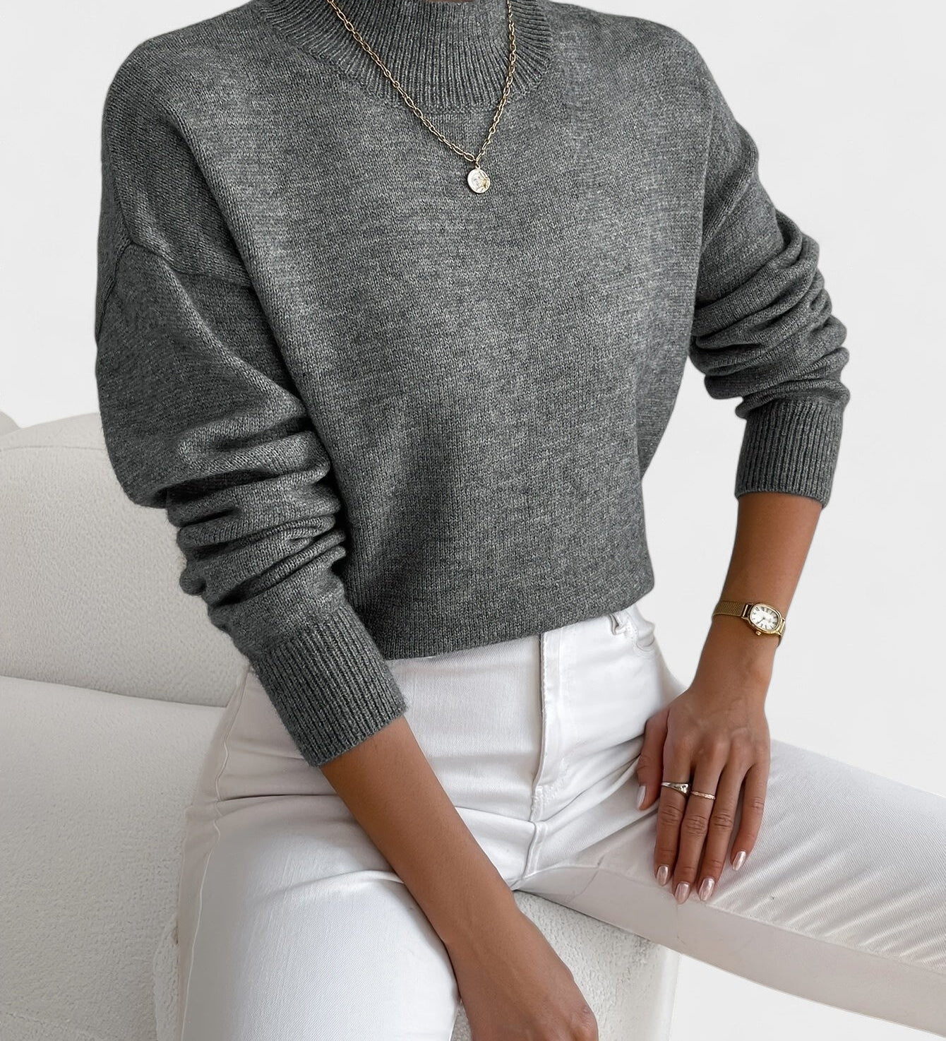 Petra™ | Pull Élegant à Col Montant