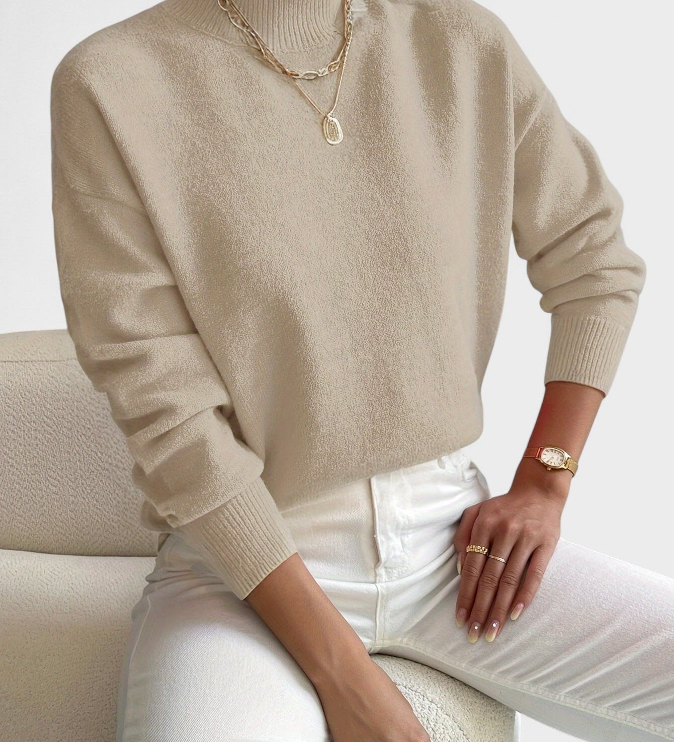 Petra™ | Pull Élegant à Col Montant