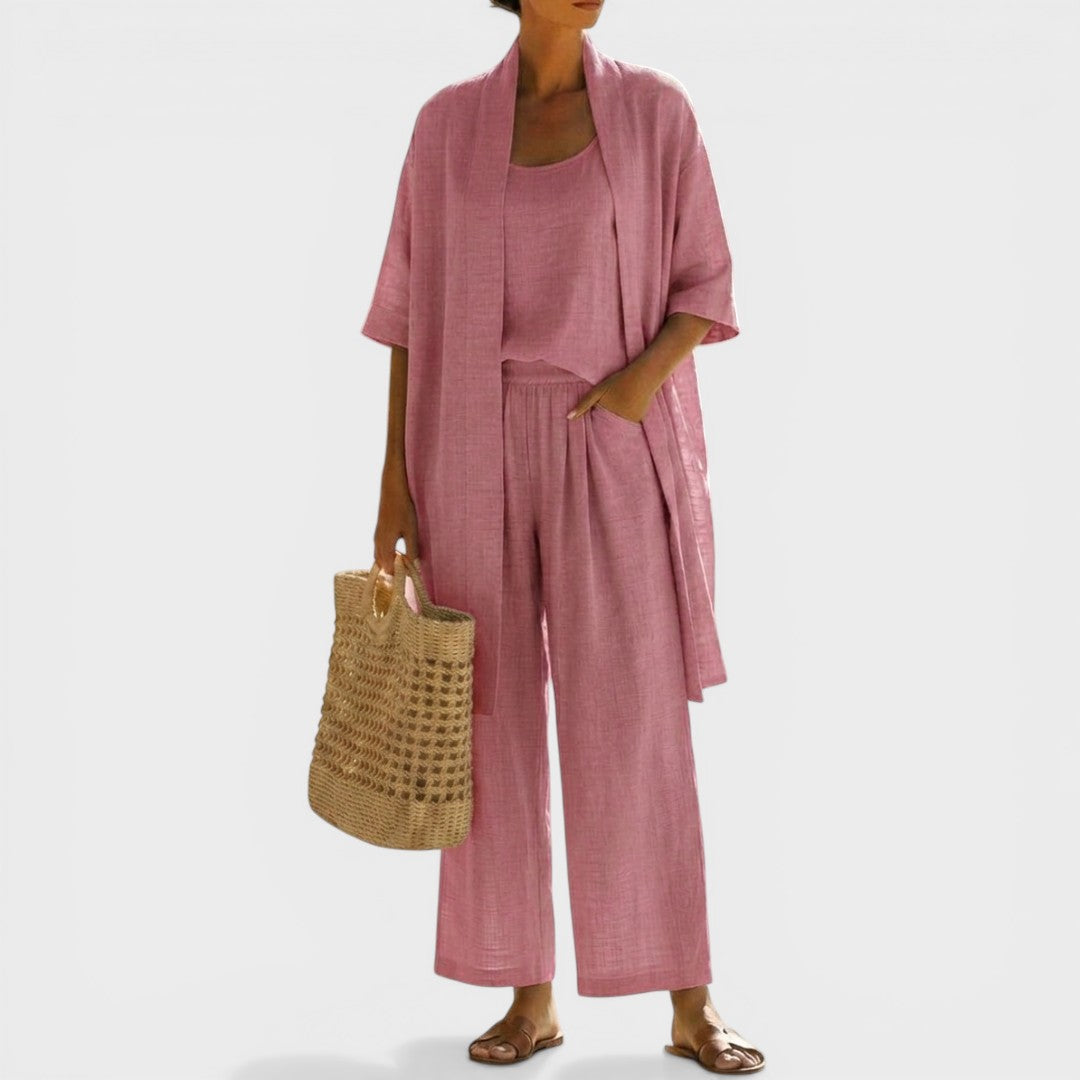 Isabela™ | Ensemble en Lin Élégant