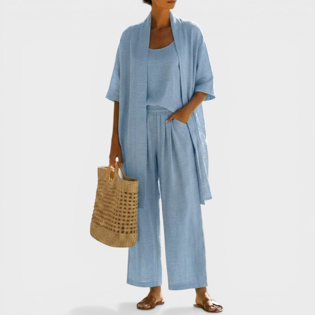 Isabela™ | Ensemble en Lin Élégant