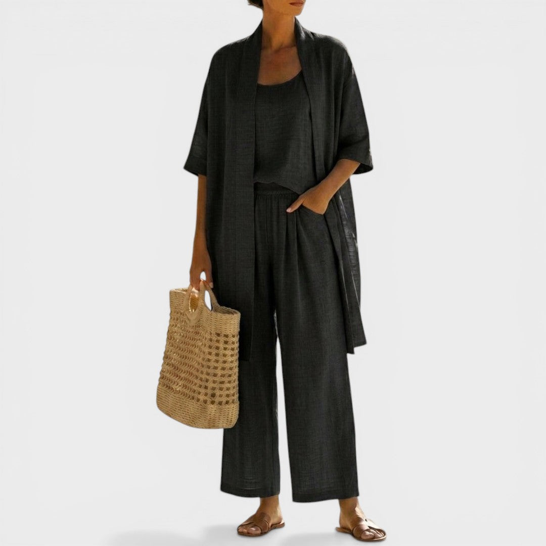 Isabela™ | Ensemble en Lin Élégant