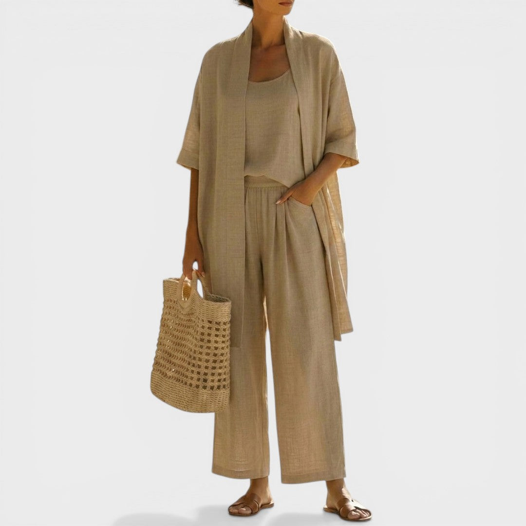 Isabela™ | Ensemble en Lin Élégant