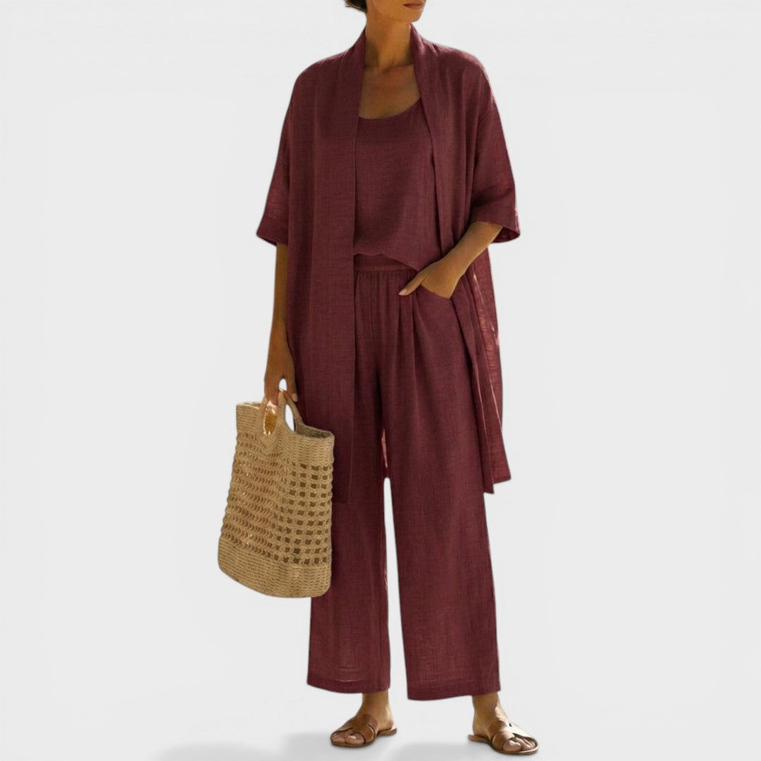Isabela™ | Ensemble en Lin Élégant
