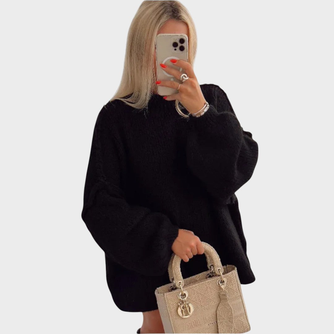 Carly™ | Pull en Tricot Oversize avec Manches Ballon