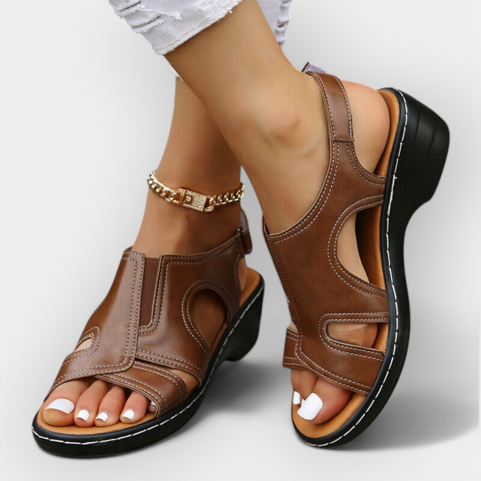 Sandales en cuir élégantes