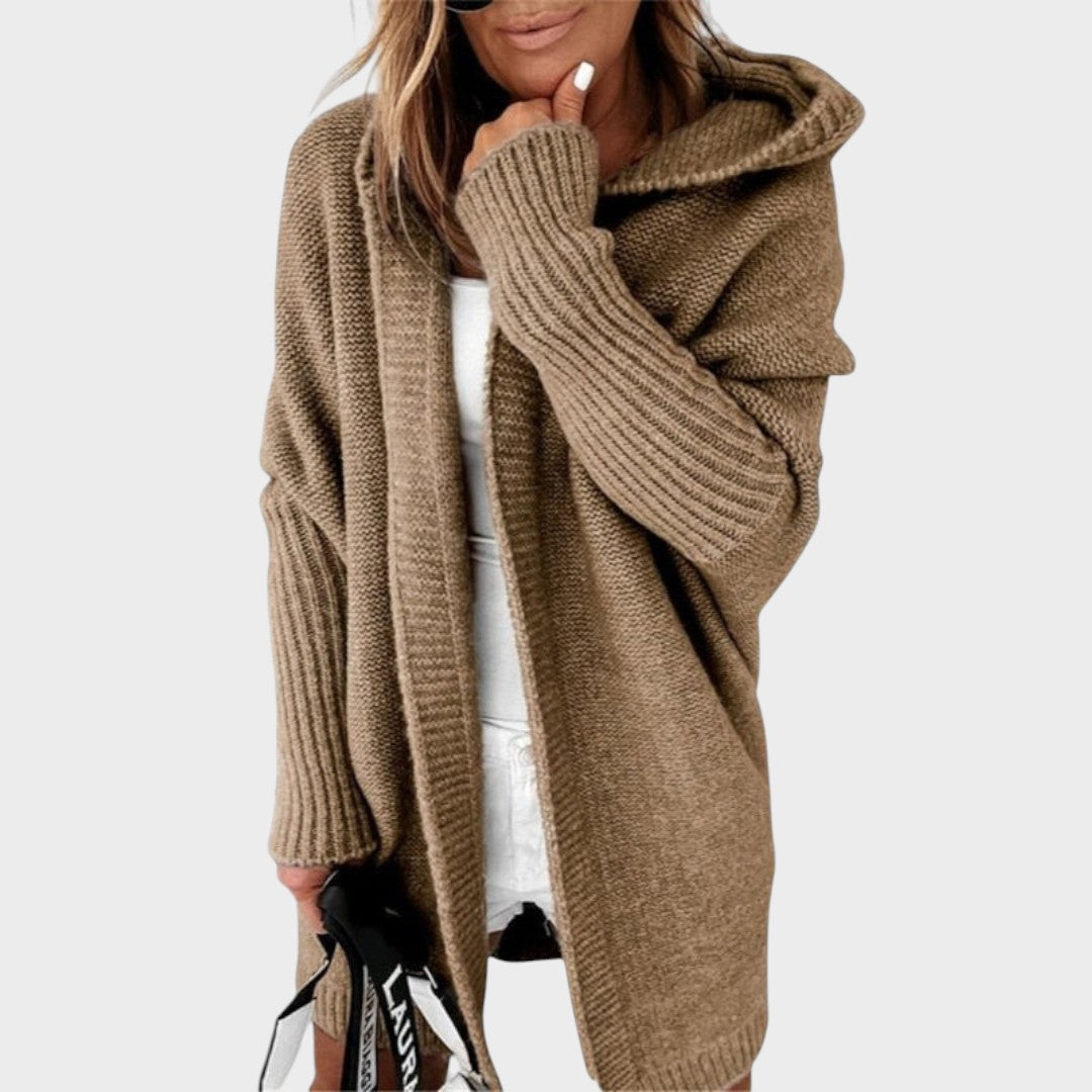 Marcela™ | Cardigan Tricoté à Capuche Oversize